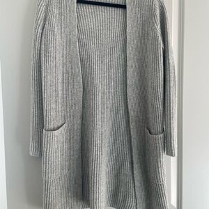 Old Navy Gray Long Cardigan Sweater